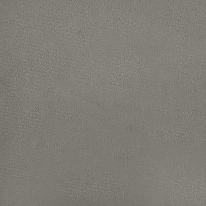 Giroletto a Molle con Materasso Grigio Chiaro 120x190cm Velluto - homemem39