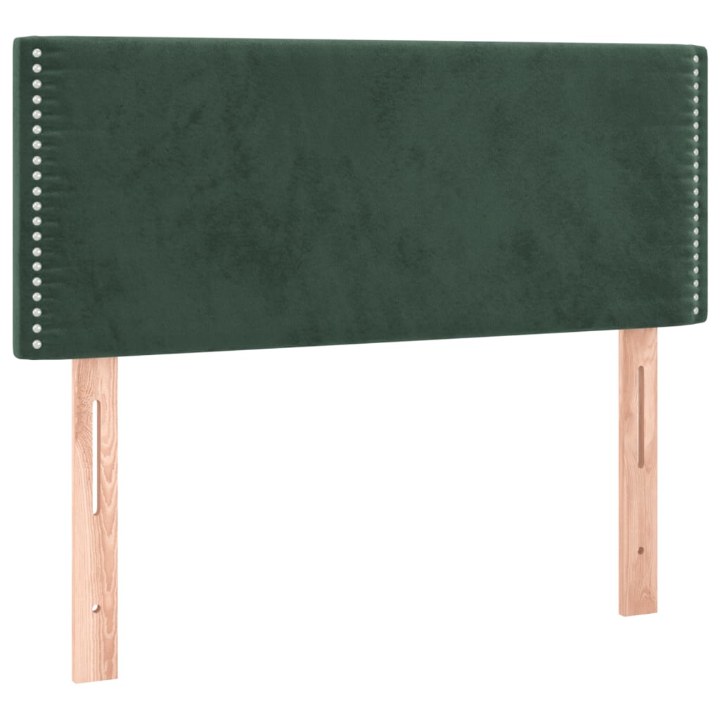 Giroletto a Molle con Materasso Verde Scuro 120x190 cm Velluto - homemem39