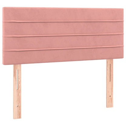 Giroletto a Molle con Materasso Rosa 120x190 cm in Velluto | homemem39