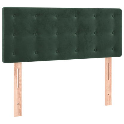 Giroletto a Molle con Materasso Verde Scuro 120x190 cm Velluto - homemem39