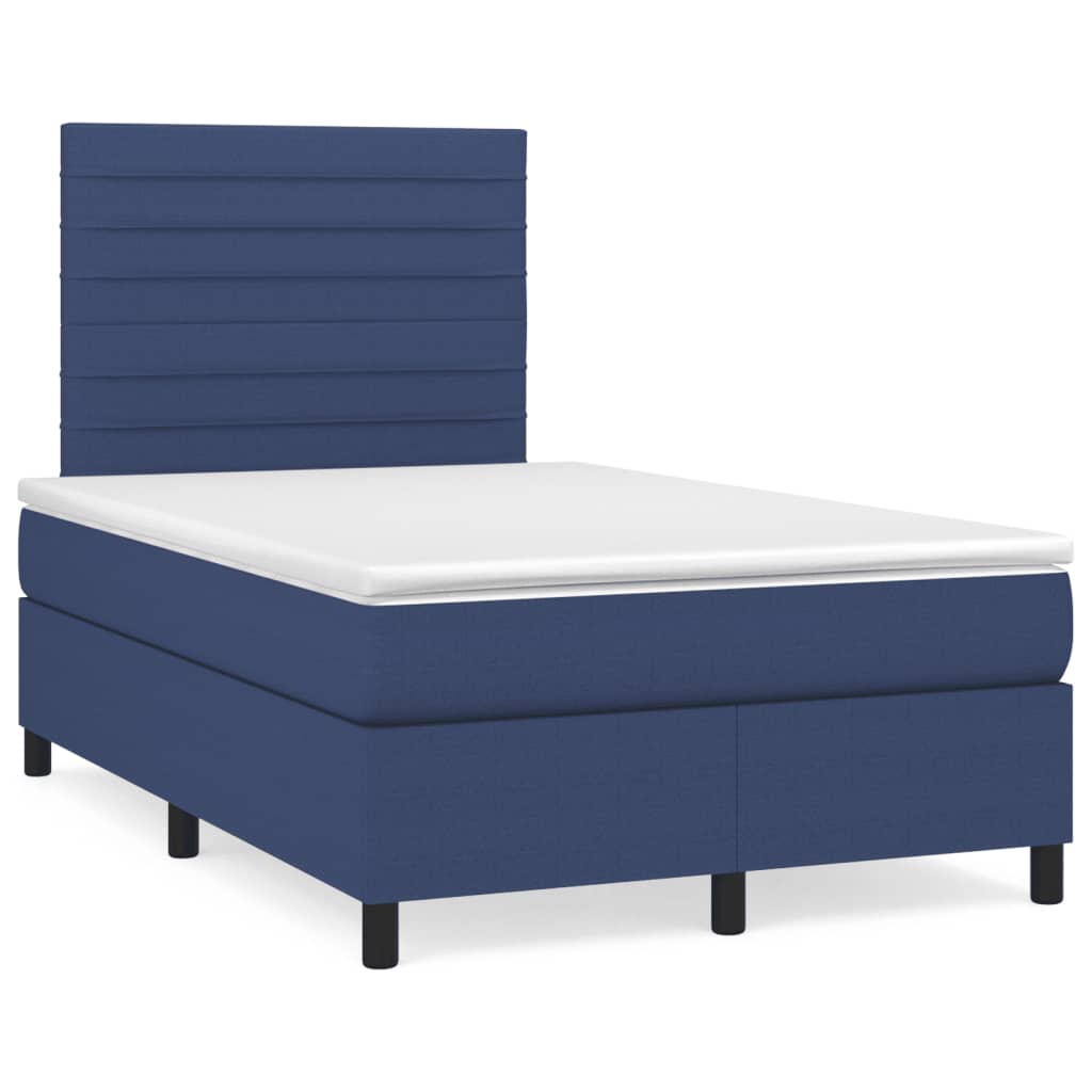 Giroletto a Molle con Materasso Blu 120x190 cm in Tessuto | homemem39