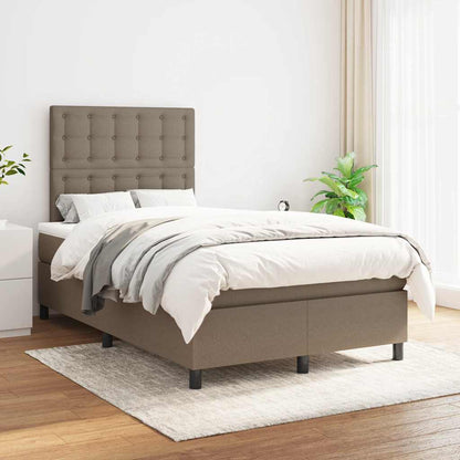 Giroletto a Molle con Materasso Tortora 120x190 cm in Tessuto | homemem39