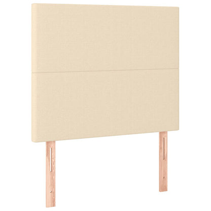 Giroletto a Molle con Materasso Crema 120x190 cm in Tessuto