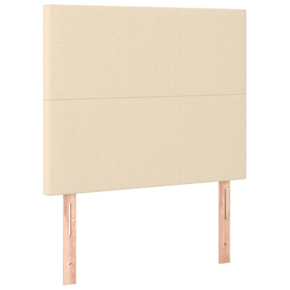 Giroletto a Molle con Materasso Crema 120x190 cm in Tessuto
