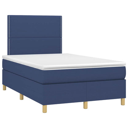 Giroletto a Molle con Materasso Blu 120x190 cm in Tessuto | homemem39