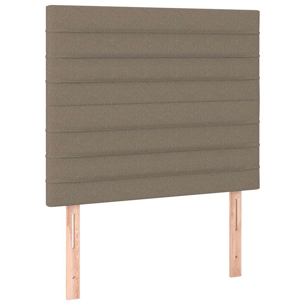 Giroletto a Molle con Materasso Tortora 120x190 cm in Tessuto
