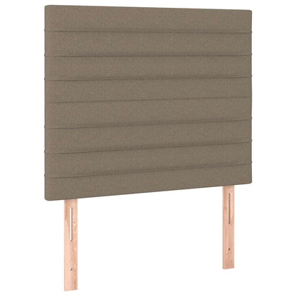 Giroletto a Molle con Materasso Tortora 120x190 cm in Tessuto
