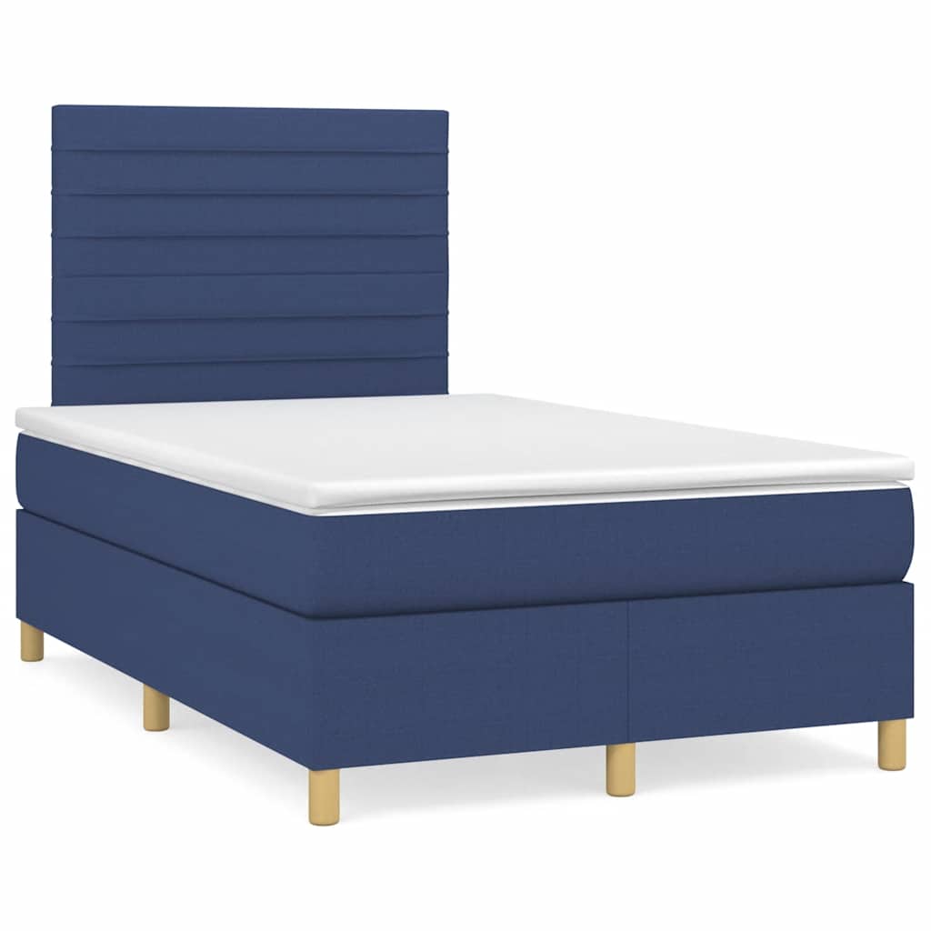 Giroletto a Molle con Materasso Blu 120x190 cm in Tessuto | homemem39