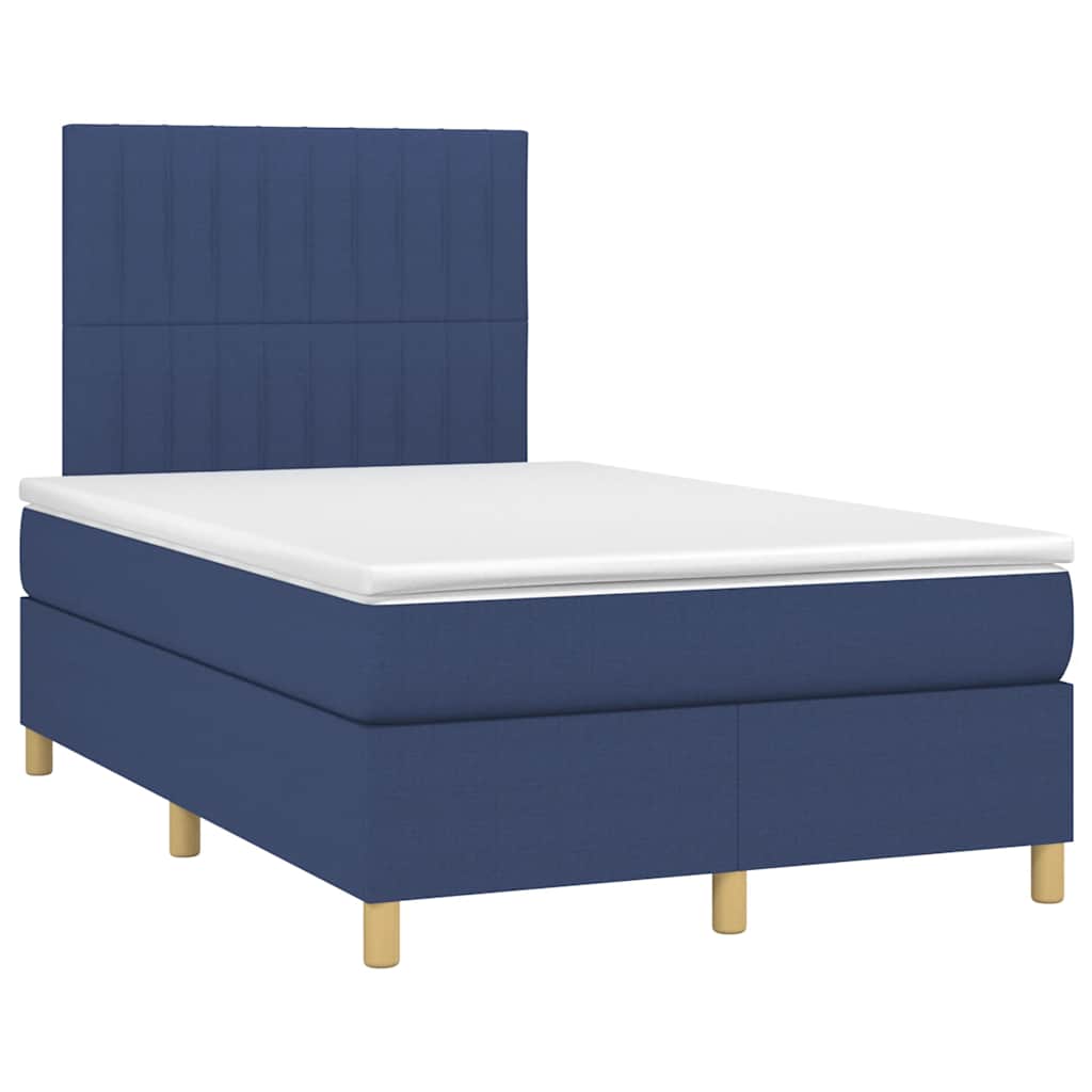 Giroletto a Molle con Materasso Blu 120x190 cm in Tessuto | homemem39