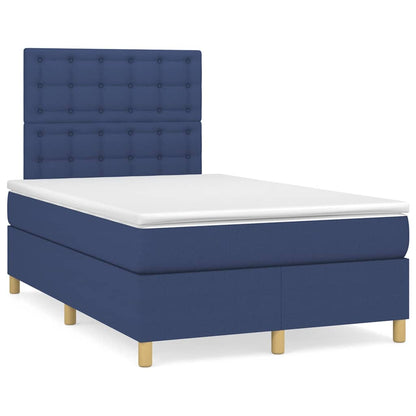 Giroletto a Molle con Materasso Blu 120x190 cm in Tessuto | homemem39