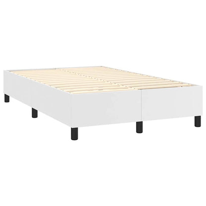 Giroletto a Molle con Materasso Bianco 120x190 cm in Similpelle