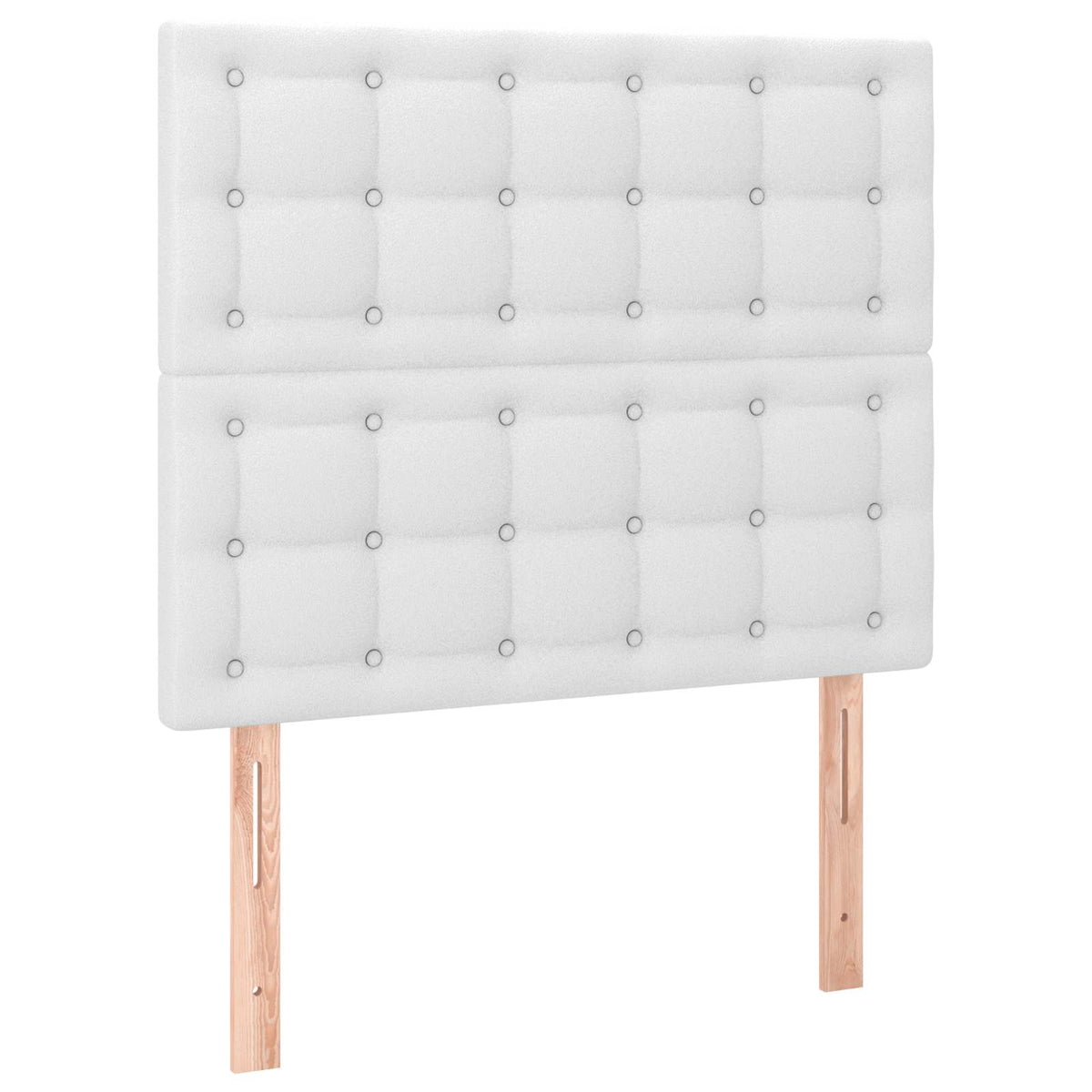 Giroletto a Molle con Materasso Bianco 120x190 cm in Similpelle