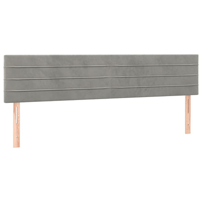 Giroletto a Molle con Materasso Grigio Chiaro 120x190cm Velluto | homemem39