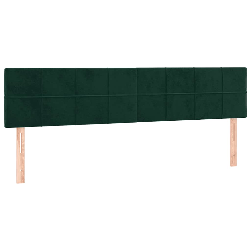 Giroletto a Molle con Materasso Verde Scuro 120x190 cm Velluto | homemem39