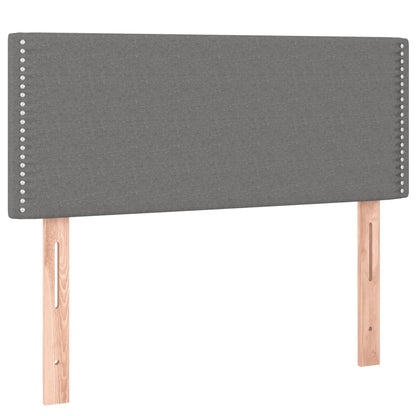 Letto a Molle Materasso e LED Grigio Scuro 120x190cm in Tessuto - homemem39