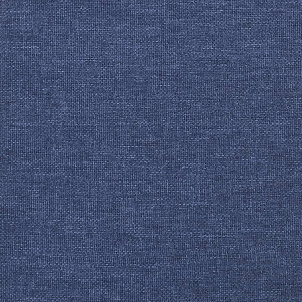 Letto a Molle con Materasso e LED Blu 120x190 cm in Tessuto