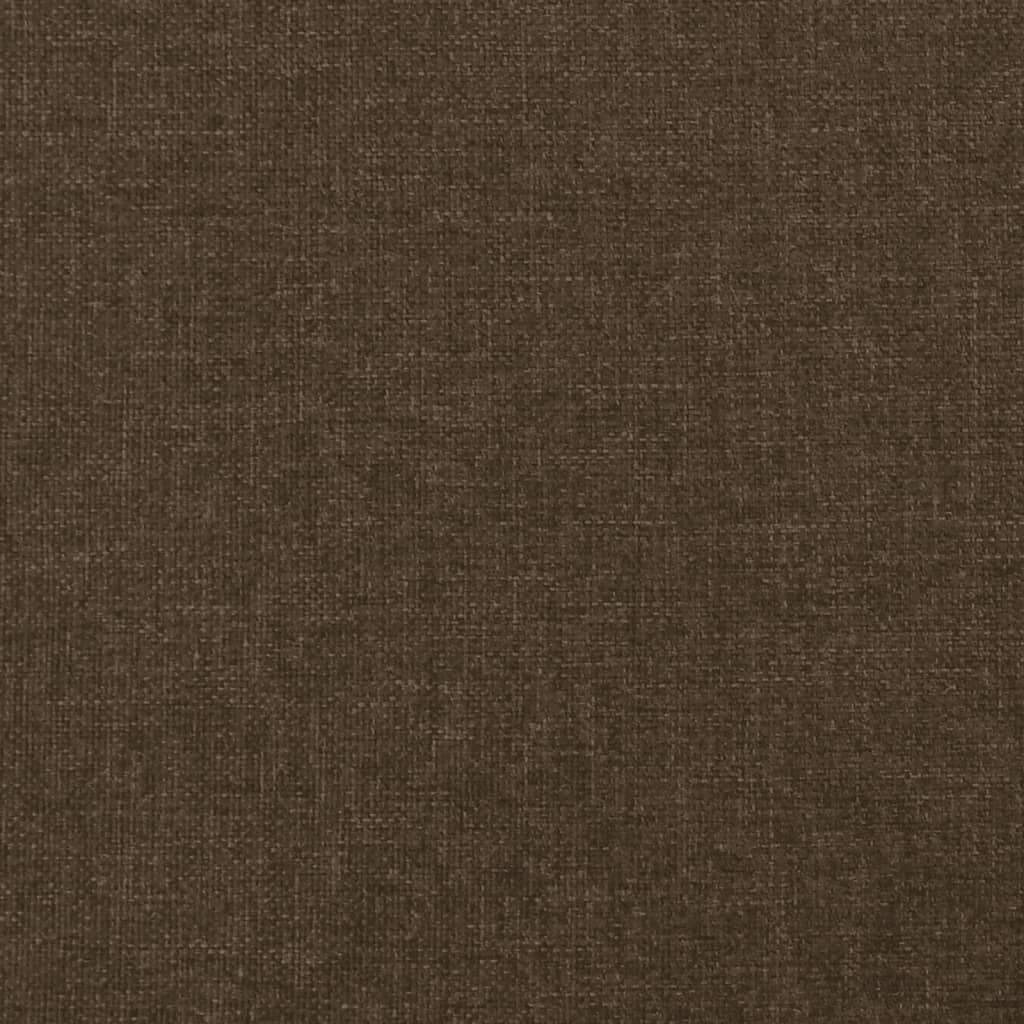 Letto a Molle Materasso e LED MarroneScuro 120x190cm in Tessuto | homemem39