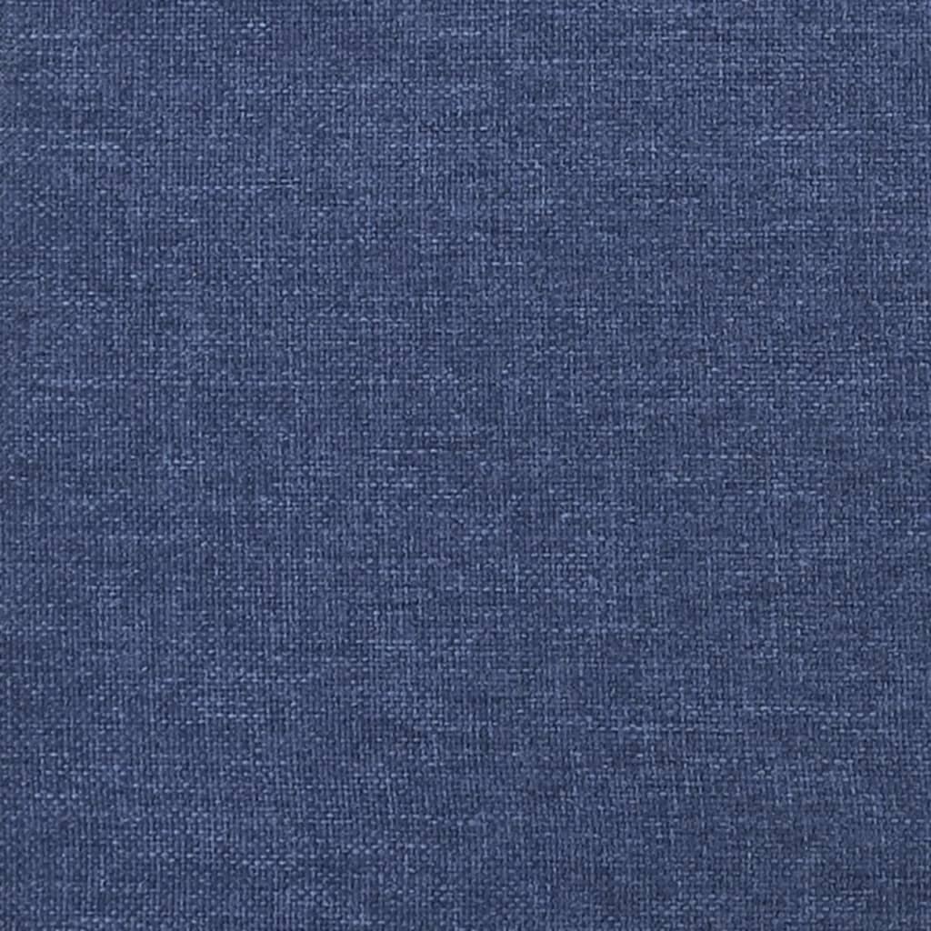 Letto a Molle con Materasso e LED Blu 120x190 cm in Tessuto | homemem39