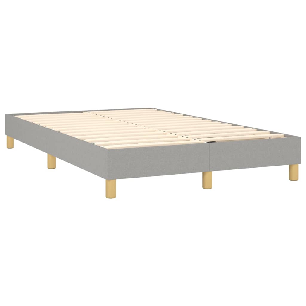 Letto a Molle Materasso e LED Grigio Chiaro 120x190 cm Tessuto | homemem39