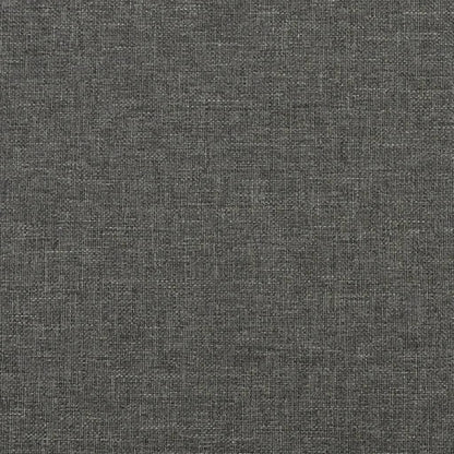 Letto a Molle Materasso e LED Grigio Scuro 120x190cm in Tessuto