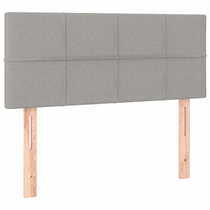 Letto a Molle Materasso e LED Grigio Chiaro 120x190 cm Tessuto | homemem39