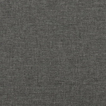 Letto a Molle Materasso e LED Grigio Scuro 120x190cm in Tessuto