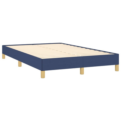Letto a Molle con Materasso e LED Blu 120x190 cm in Tessuto | homemem39