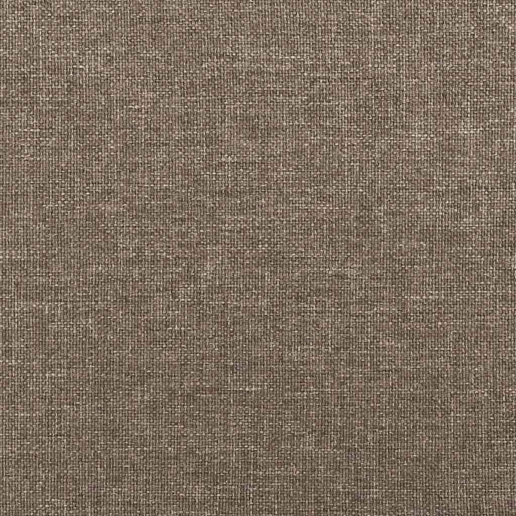 Letto a Molle con Materasso e LED Tortora 120x190 cm in Tessuto | homemem39