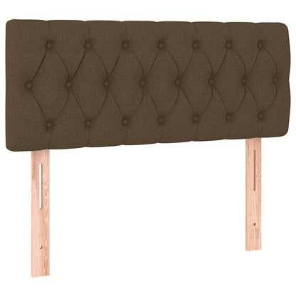 Letto a Molle Materasso e LED MarroneScuro 120x190cm in Tessuto | homemem39