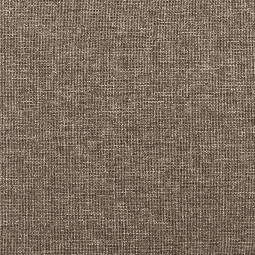 Letto a Molle con Materasso e LED Tortora 120x190 cm in Tessuto | homemem39