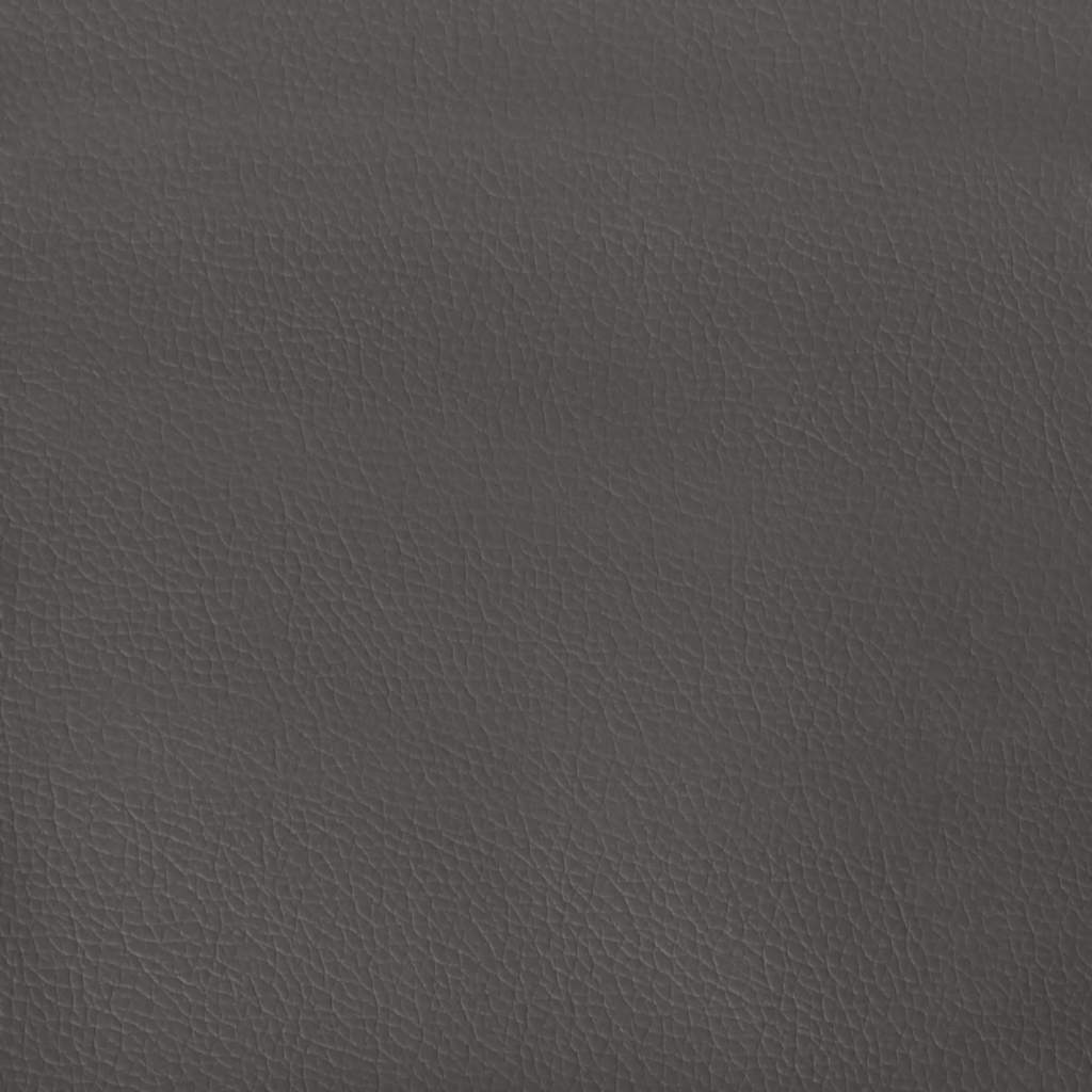 Giroletto Molle con Materasso e LED Grigio 120x190cm Similpelle | homemem39