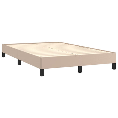 Giroletto Molle Materasso e LED Cappuccino 120x190cm Similpelle | homemem39
