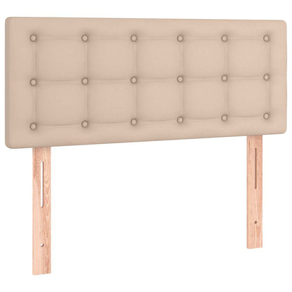 Giroletto Molle Materasso e LED Cappuccino 120x190cm Similpelle | homemem39