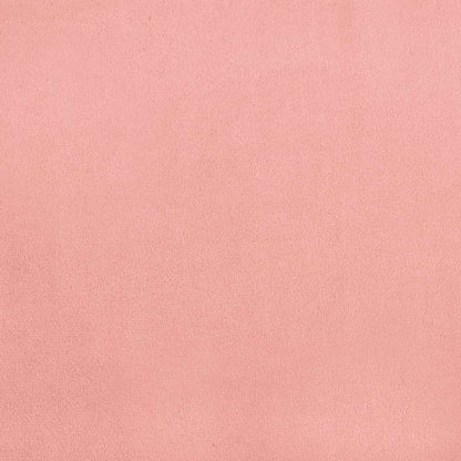 Letto a Molle con Materasso e LED Rosa 120x190 cm in Velluto | homemem39