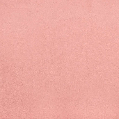 Letto a Molle con Materasso e LED Rosa 120x190 cm in Velluto | homemem39