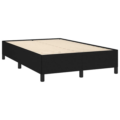 Letto a Molle con Materasso e LED Nero 120x190 cm in Tessuto