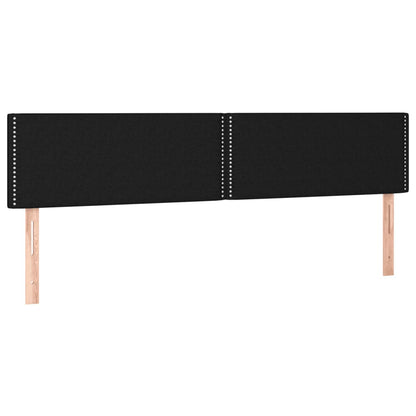 Letto a Molle con Materasso e LED Nero 120x190 cm in Tessuto | homemem39