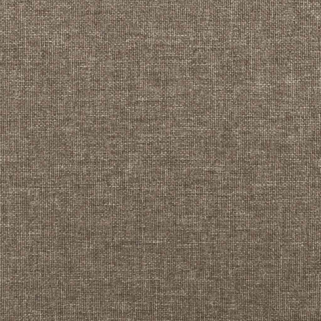 Letto a Molle con Materasso e LED Tortora 120x190 cm in Tessuto