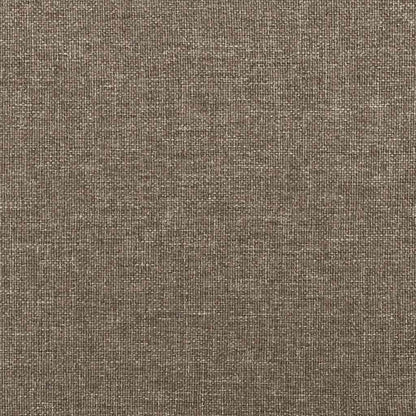 Letto a Molle con Materasso e LED Tortora 120x190 cm in Tessuto
