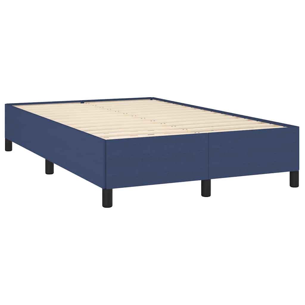 Letto a Molle con Materasso e LED Blu 120x190 cm in Tessuto
