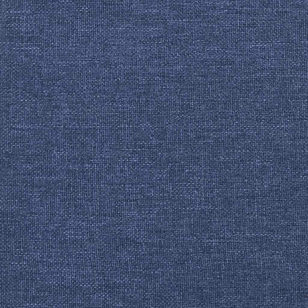 Letto a Molle con Materasso e LED Blu 120x190 cm in Tessuto