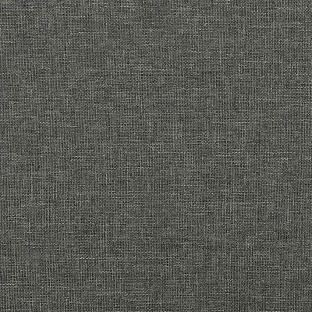 Letto a Molle Materasso e LED Grigio Scuro 120x190cm in Tessuto - homemem39