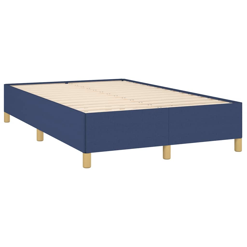 Letto a Molle con Materasso e LED Blu 120x190 cm in Tessuto | homemem39
