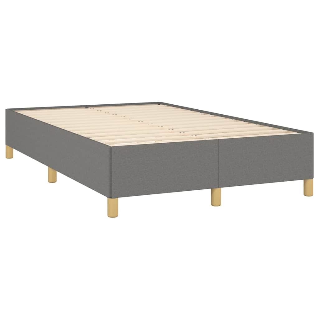 Letto a Molle Materasso e LED Grigio Scuro 120x190cm in Tessuto - homemem39