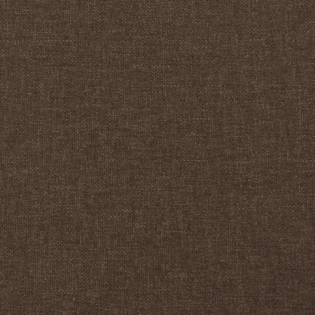 Letto a Molle Materasso e LED MarroneScuro 120x190cm in Tessuto