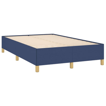 Letto a Molle con Materasso e LED Blu 120x190 cm in Tessuto