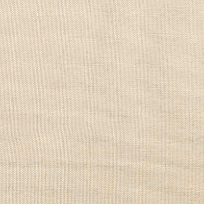 Letto a Molle con Materasso e LED Crema 120x190 cm in Tessuto