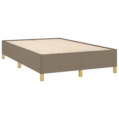Letto a Molle con Materasso e LED Tortora 120x190 cm in Tessuto