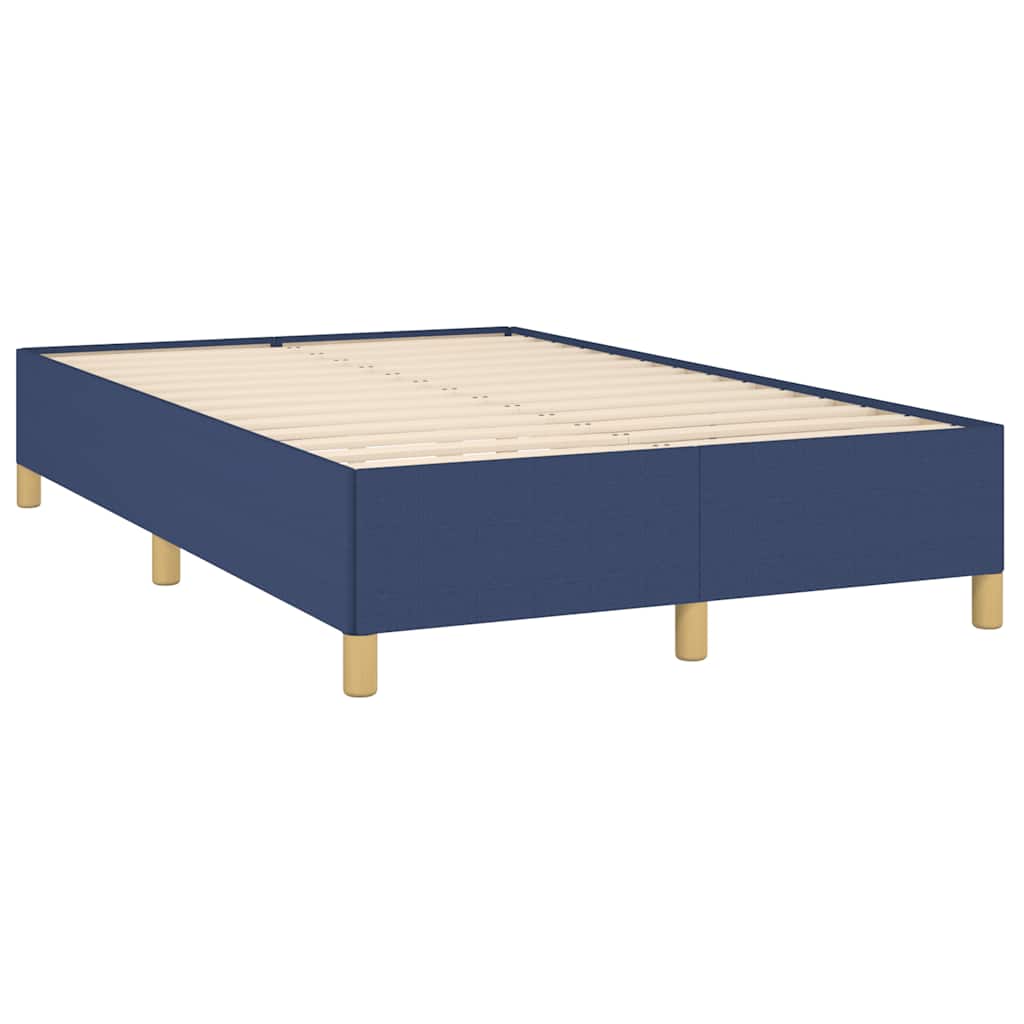 Letto a Molle con Materasso e LED Blu 120x190 cm in Tessuto | homemem39