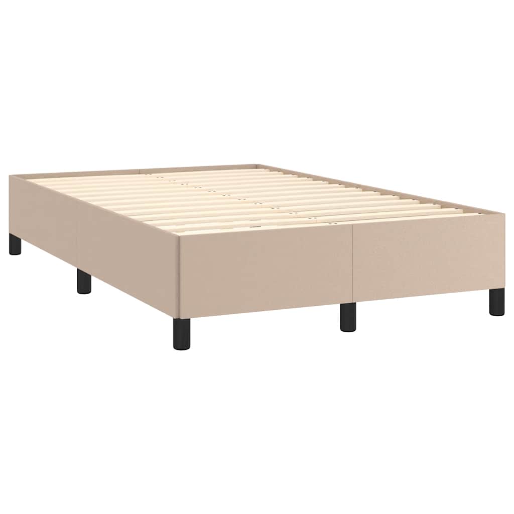 Giroletto Molle Materasso e LED Cappuccino 120x190cm Similpelle | homemem39
